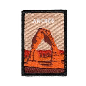 Arches National Park Patch | Embroidered | Iron or Sew On | Minimalist